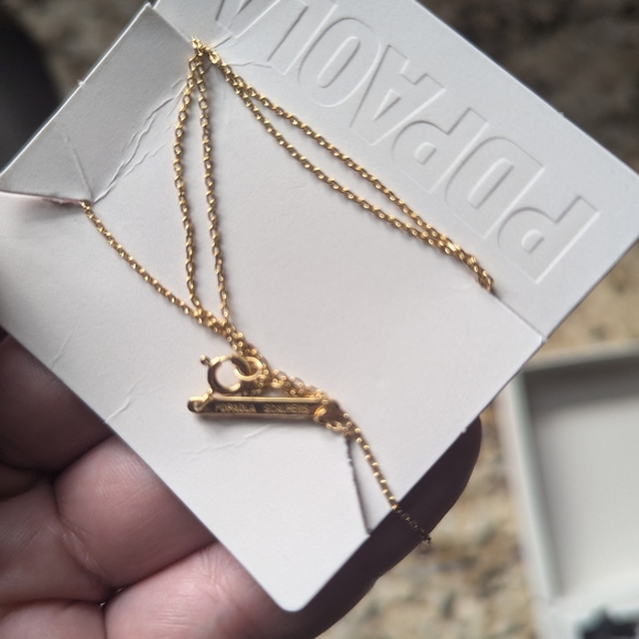 PDPAOLA Pavé Lava Necklace New in Box - Picture 4 of 6